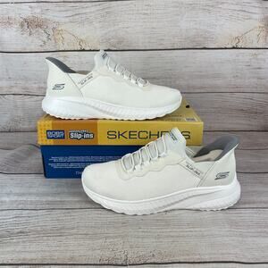 Skechers Bobs Squad Chaos Mens Sz 10 Slip In Sneakers Shoes Off White
